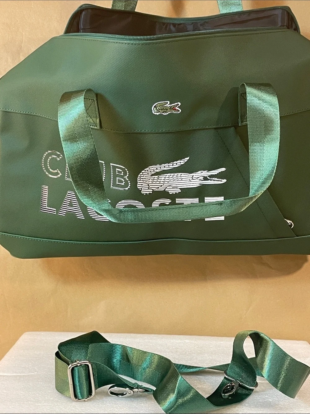 Lacoste Green Club Duffel Bag